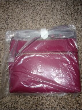 Dana Buchman Crossbody Bag in Deep Magenta